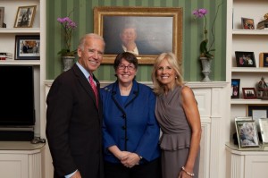 Sammie with the Bidens