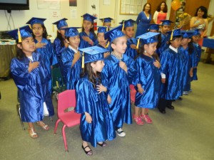 HIPPY youngsters take the Pledge of Allegiance