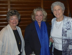 Left: Gladys Laden of Teaneck, Co-President, NCJW BCS; Center: Erica Jong of Manhattan; Right: Ann Levenstein of Teaneck, Co-President, NCJW BCS