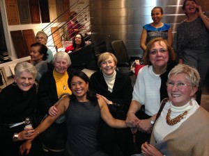 Front center Nina Pineda; L-R NCJW BCS Members Sue Kanrich, Ellie Lubin, Inez Swartz, Leah Fetner, Carole Benson