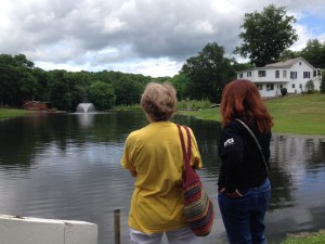 Sparkling Lake and fountain