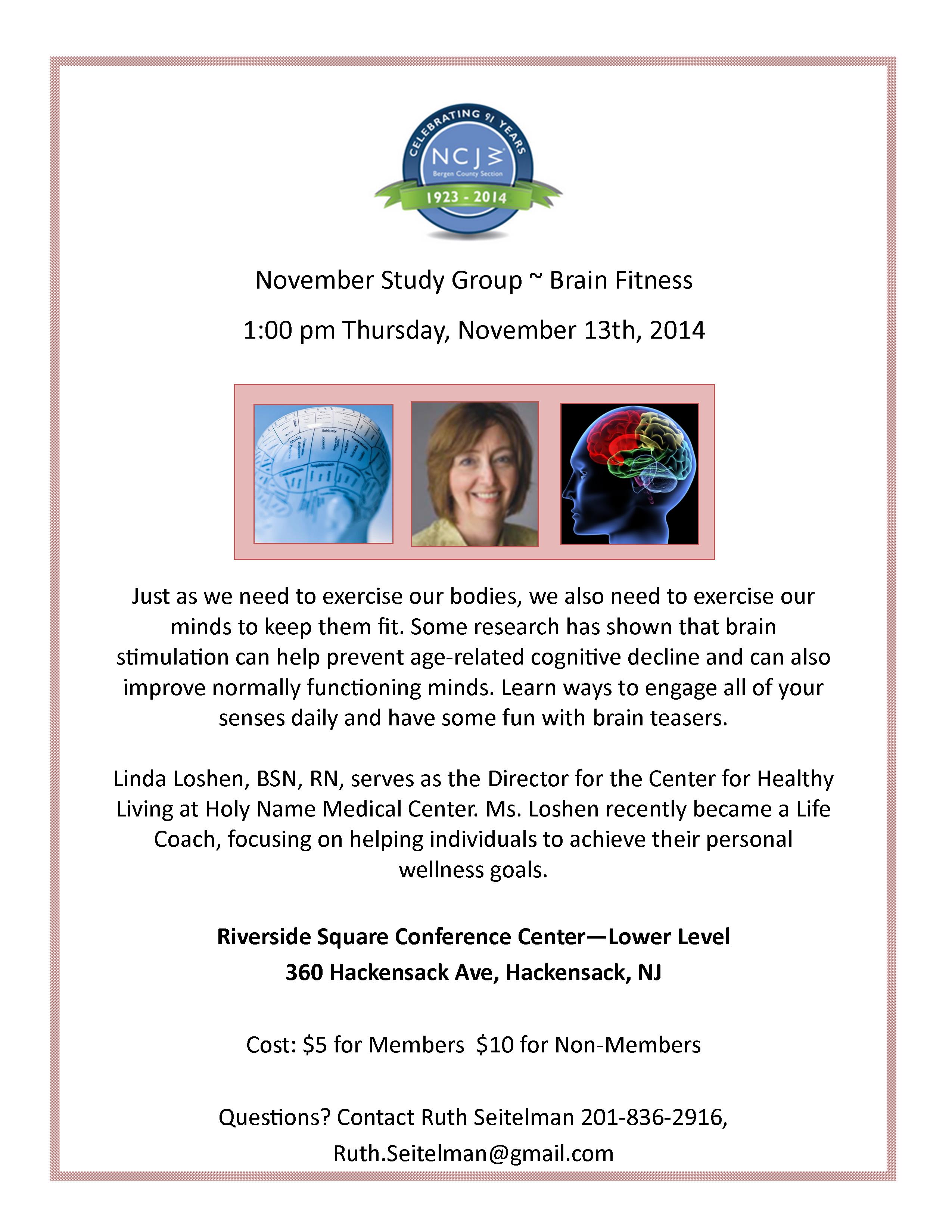 Brain Fitness Study Group Nov. 2014