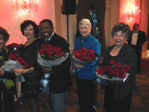 Honorees L-R: Founders Nita Gottesman & Ben E King; NCJW BCS Co-Presidents Ann Levenstein & Gladys Laden