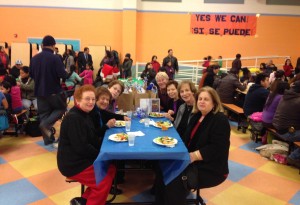 NCJW BCS volunteers L-R: Evalyn Brownstein, Chair of BCS HIPPY program: Phyllis Schriger; Ellen Ptalis; Carole Benson, Phyllis Becker; Marietta Kalin; and Evelyn Masheb