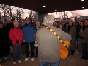 Ron Schwartz led us in song.