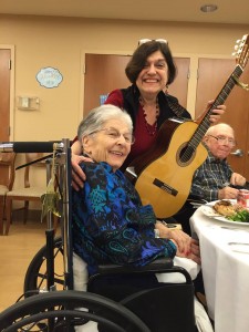 Susan with resident