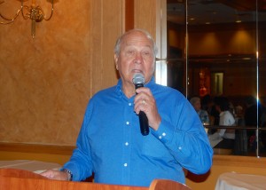 Michael Silverstein speaks at Swim-In Luncheon