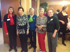 L-R: Marilyn Friedmann, Phyllis Becker, Gloria Lieberstein, Sabina Sicklick, & Evelyn Brownstein