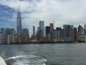 Lower manhattan from river