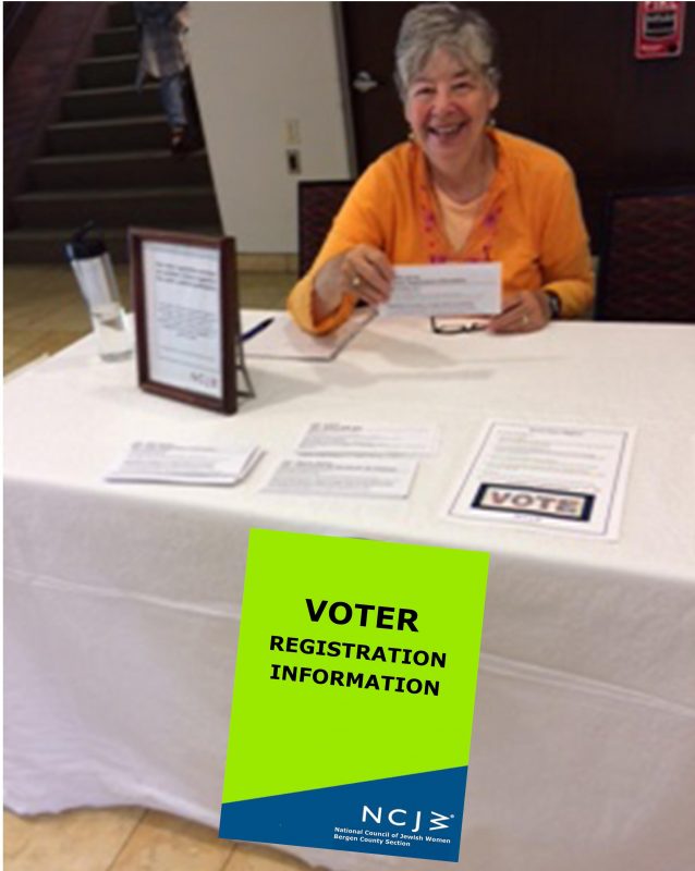 Roz Altman, BCS’s Voter Registration Recruiter at work in our community.
